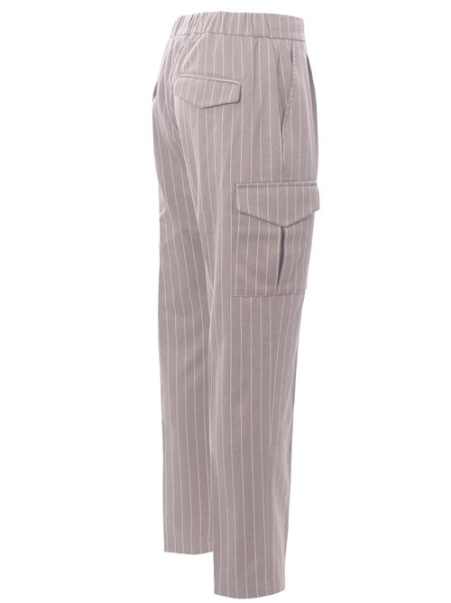 pantalaccio combat gessato in jersey di lana MARTIN ZELO | P-DINO/TPA01